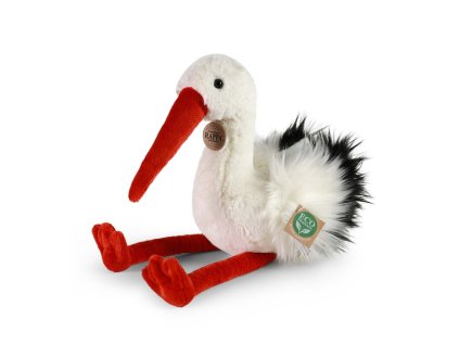 Rappa Plyšový čáp 39 cm ECO-FRIENDLY