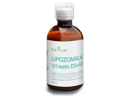Bornature Lipozomální vitamín D obohacen o K,A,E 300ml / 60 denních dávek