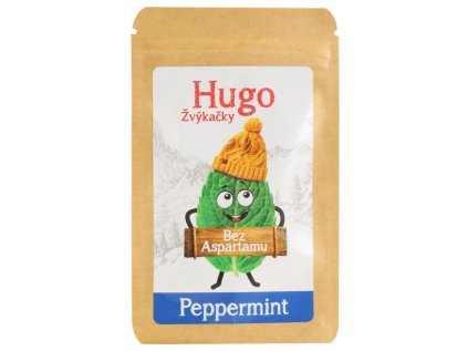 Hugo Žvýkačky PEPPERMINT bez aspartamu 45g