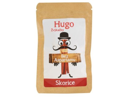 Hugo Žvýkačky SKOŘICE bez aspartamu 45g