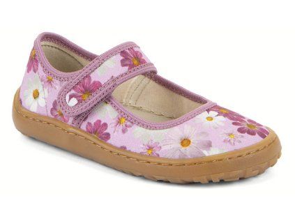 Froddo barefoot plátěné dětské bačkůrky květiny