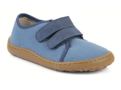 Froddo barefoot plátěné dětské tenisky světle modrá