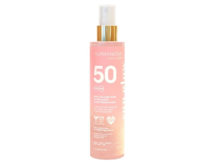 Alphanova Opalovací olej Rose Shimmer UVA Boost SPF 50, 125 ml