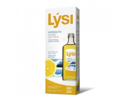 Lýsi cod liver oil, lemon flavor, 240ml