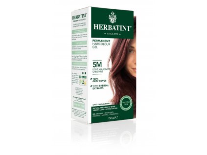Herbatint permanentní barva na vlasy světle mahagonový kaštan 5M