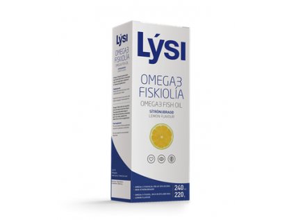 Lýsi Omega 3 rybí olej, citronová příchuť, 240ml