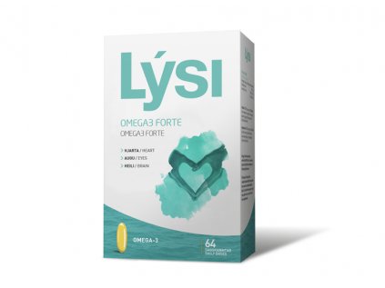 Lýsi Omega 3 forte, 1000mg, 64 kapslí