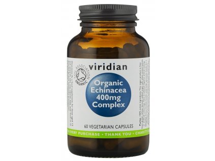 Viridian Bio Echinacea Komplex 400mg, 60 kapslí