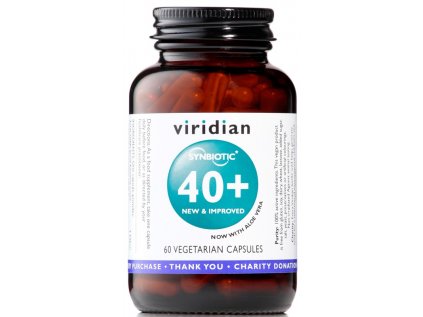 Viridian Probiotika Synbiotic 40+, 60 kapslí