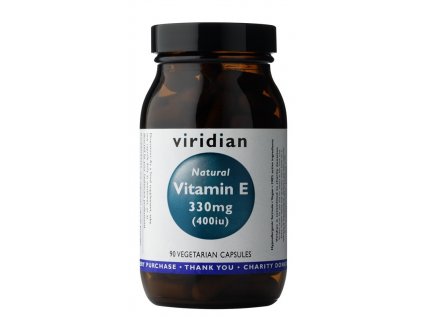 Viridian Vitamin E 330mg, 90 kapslí