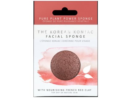 The Konjac Sponge Konjak houba s červeným jílem