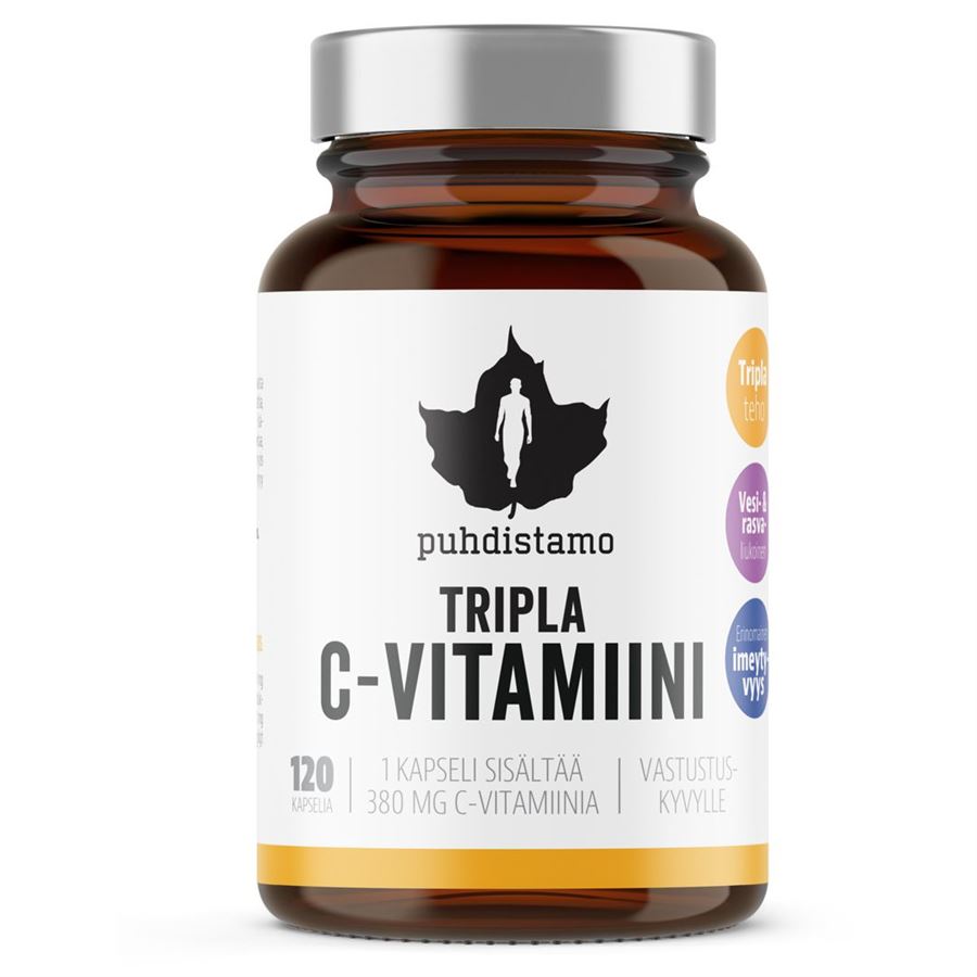 Puhdistamo Triple Vitamin C, 120 kapslí