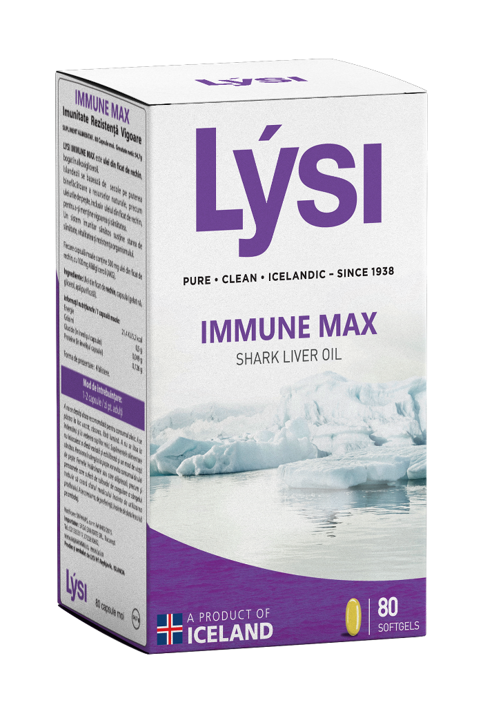 Lýsi Immune Max - žraločí olej 500mg, 80 kapslí
