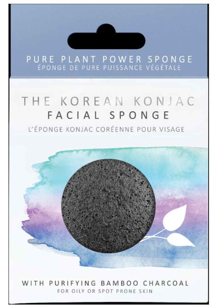 The Konjac Sponge Konjak houba s aktivním uhlím