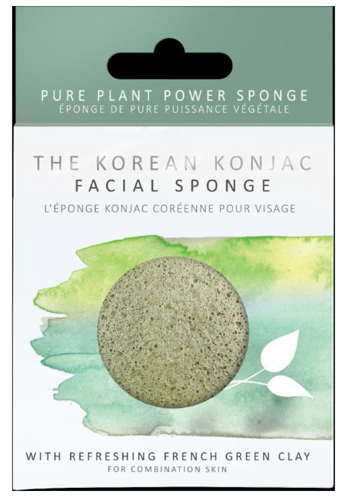 The Konjac Sponge Konjak houba se zeleným jílem