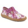 Froddo barefoot plátěné dětské bačkory/papuče květy