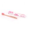 Nordics Dětský bambusový kartáček růžový