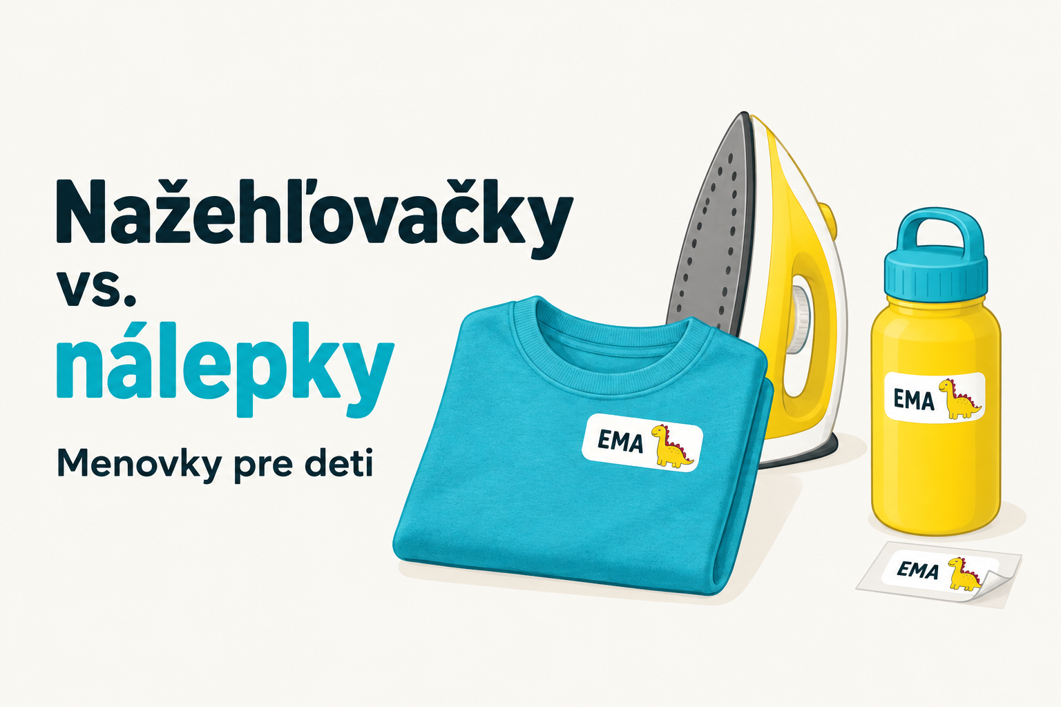 Nažehľovačky vs. Nálepky na textil pre deti