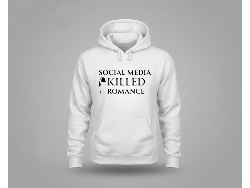 Unisex mikina Social media killed romance