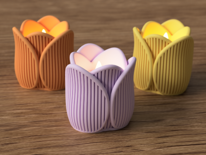 Tulip tealight holder 01