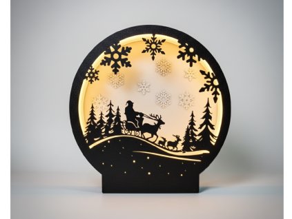 SANTA NA SANIACH - VIANOČNÁ LED LAMPA