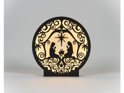 BETLEHÉM (Kruh) - VIANOČNÁ LED LAMPA