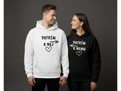 PATRÍM K NEMU/PATRÍM K NEJ - Párová mikina