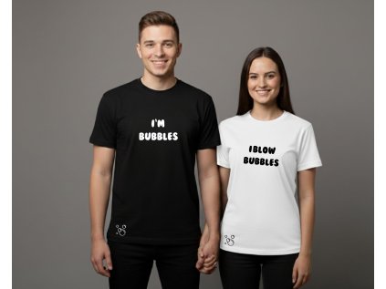 I blow bubbles/ I am bubbles - Párové tričko