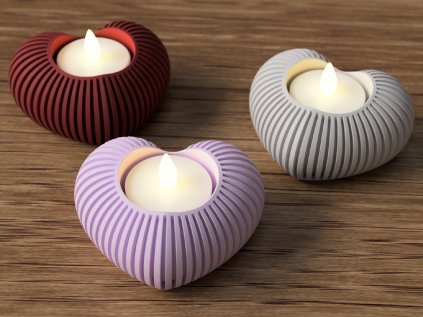 Heart tealight holder 04