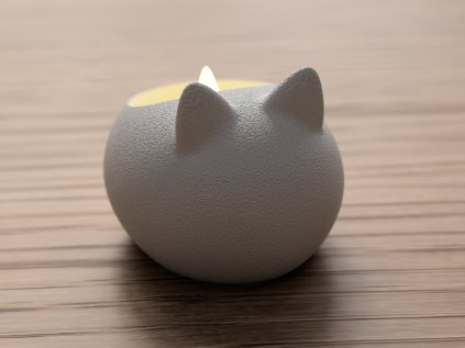 Cat tealight holder 09