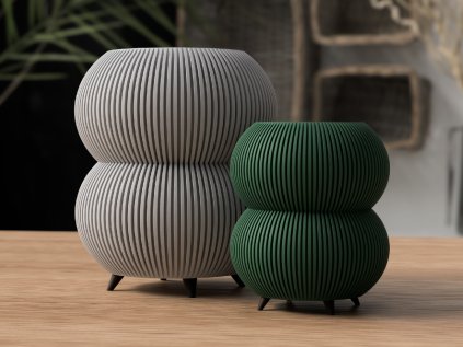 Rounded Vase Planter 01