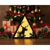 JELEŇ (Trojuholník) - VIANOČNÁ LED LAMPA