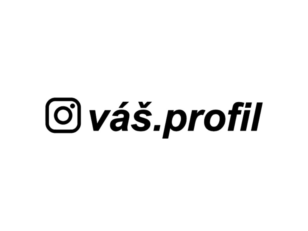 Samolepka Instagram profil