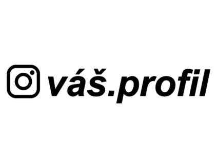 Samolepka Instagram profil