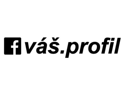 Samolepka Facebook profil