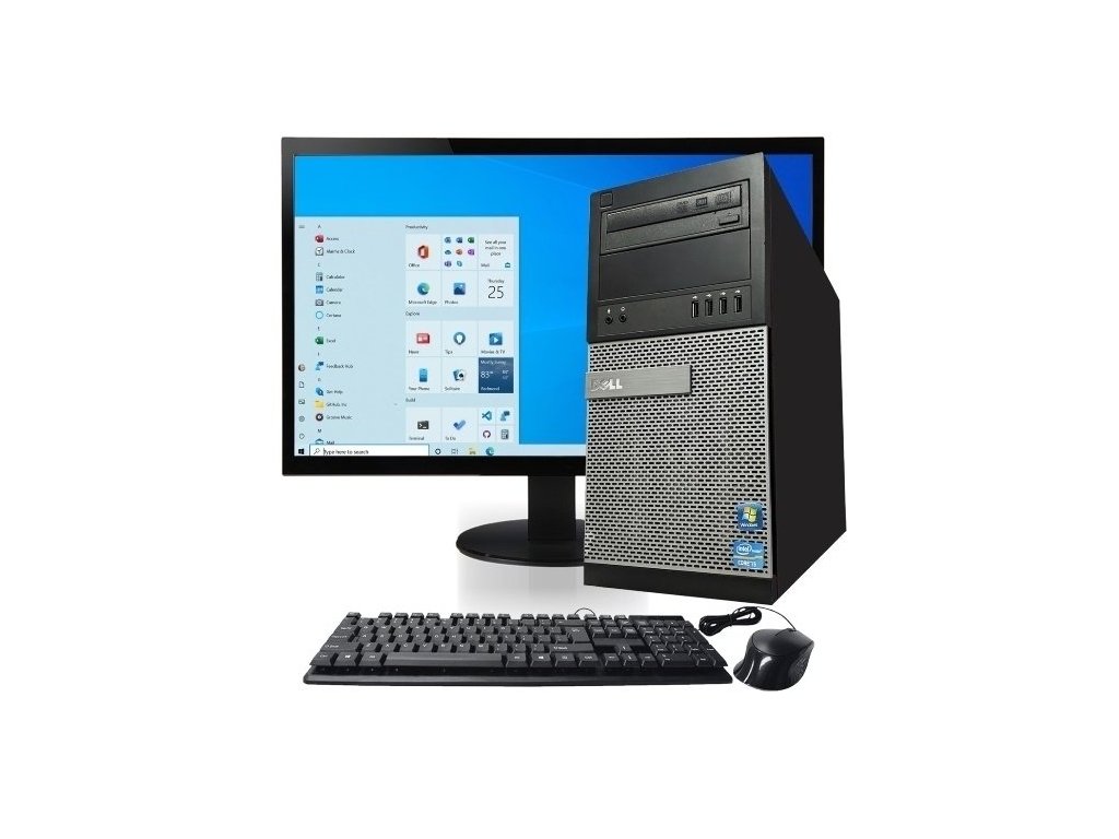 vykonna pc sestava dell optiplex 7010 tower intel core i5 8 gb ram 128 gb ssd 500 gb hdd windows 10 22 monitor