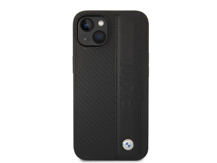 bmw signature leather big logo zadni kryt pro iphone 14 black