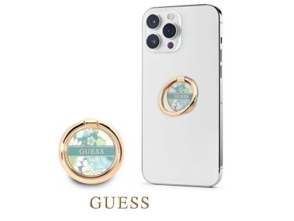 guess ring stand green