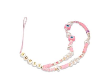 guess poutko na telefon beads shell pink