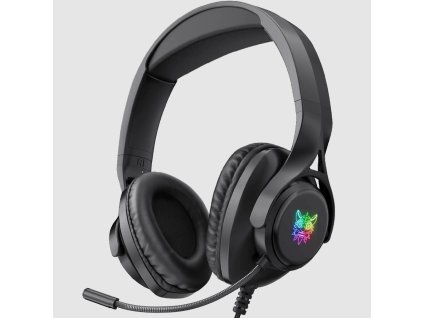 herni sluchatka onikuma x16 mikrofon a led podsviceni cerna