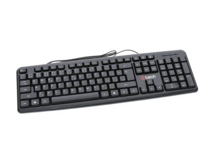c tech klavesnice kb 102 usb slim black cz sk
