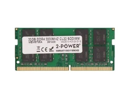 2 power 32gb ddr4 3200mhz cl22 sodimm