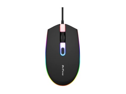 detech d6 dratova herni mys opticka cerna