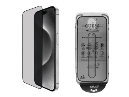 guess tvrzene sklo 25d privacy pro iphone 16 black