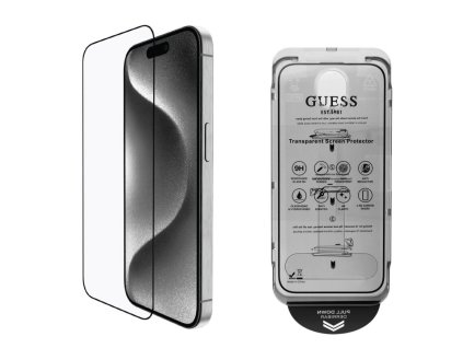 guess tvrzene sklo 25d pro iphone 16 black