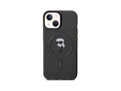 karl lagerfeld iml ikonik magsafe zadni kryt pro iphone 15 cerna