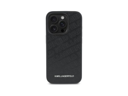karl lagerfeld pu quilted pattern zadni kryt pro iphone 15 pro cerna