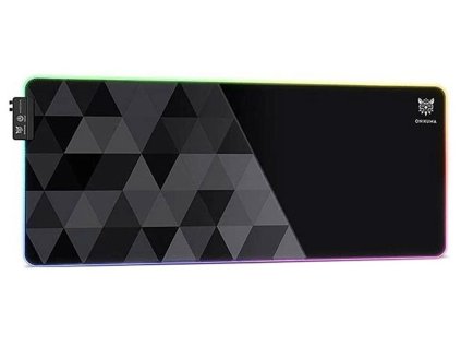 herni podlozka pod mys onikuma mp006 s rgb podsvicenim cerna