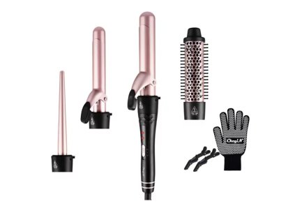 kulma na vlasy 4v1 ruzova cerna