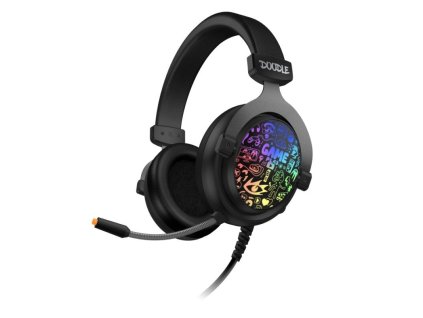 connect it doodle rgb herni sluchatka s mikrofonem 2xjackusb cerna